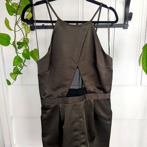 Castor gray Topshop short romper